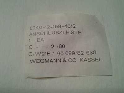 Anschlussleiste Wegmann & Co.