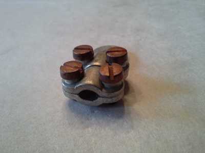 Batterieklemme-Anschlußstück 25-35 mit Kupferschrauben