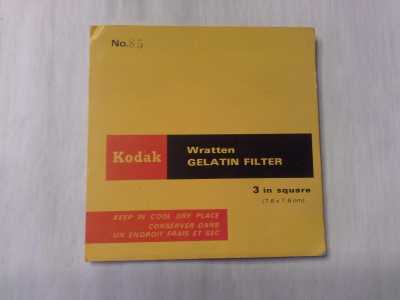 Kodak Wratten Gelatin 85 Filter 7,6 x 7,6