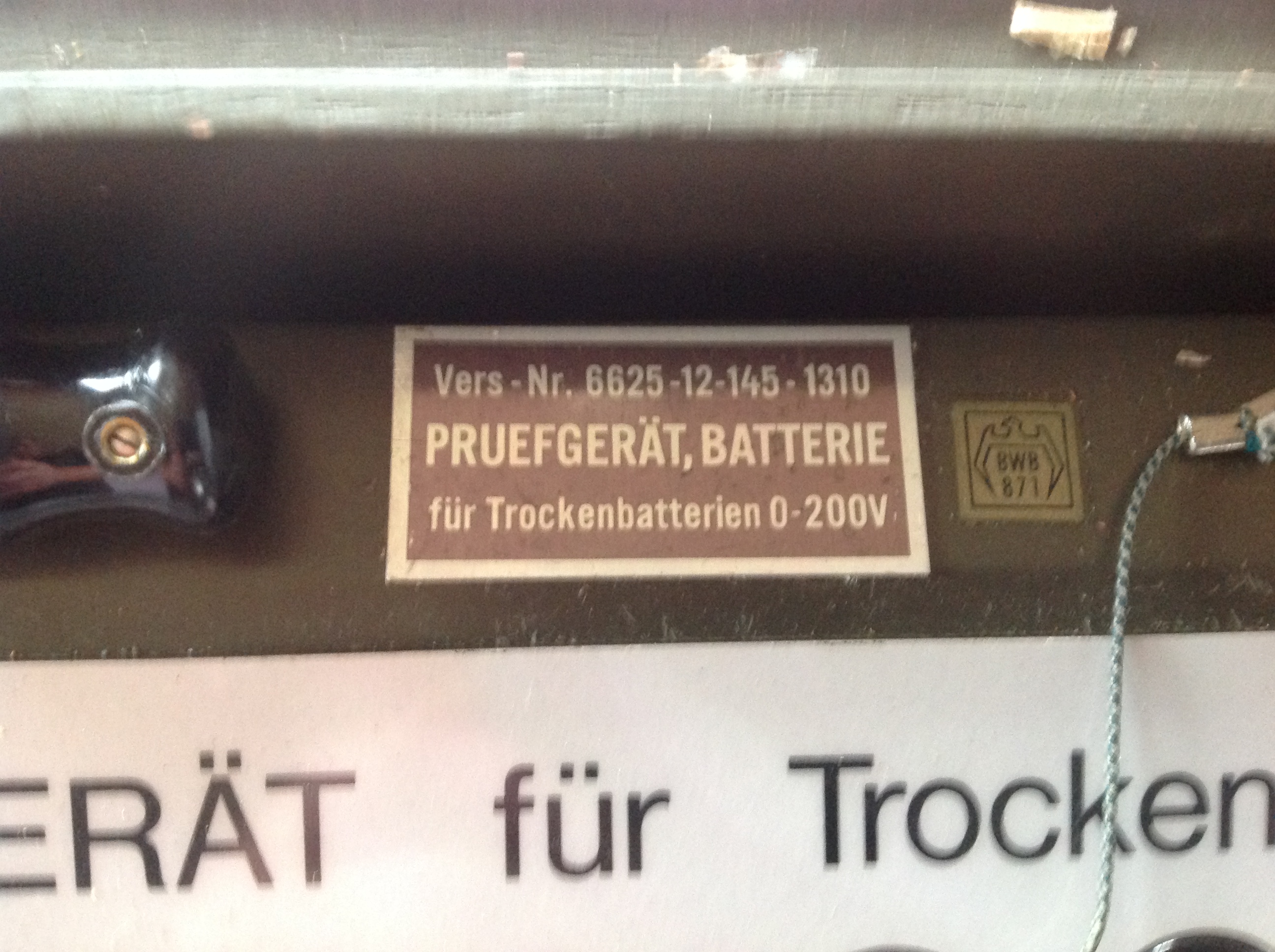 Batterie-Prüfgerät 0 - 200V Batterie-Prüfgerät 0 - 200V