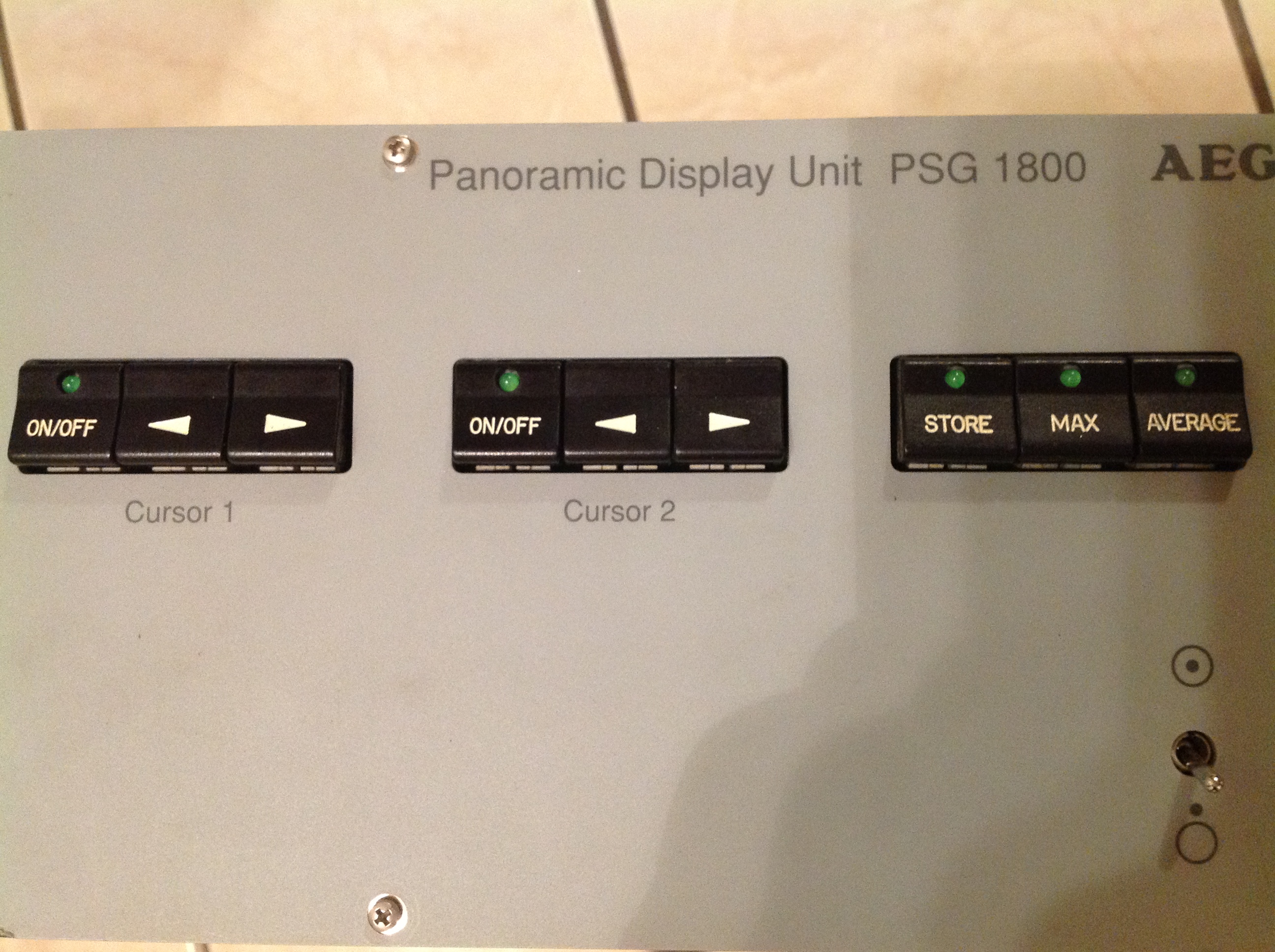 AEG Frequenzspektrumanzeiger-Panoramic Display Unit PSG 1800 für Panoramasichtgerät PSG 1800