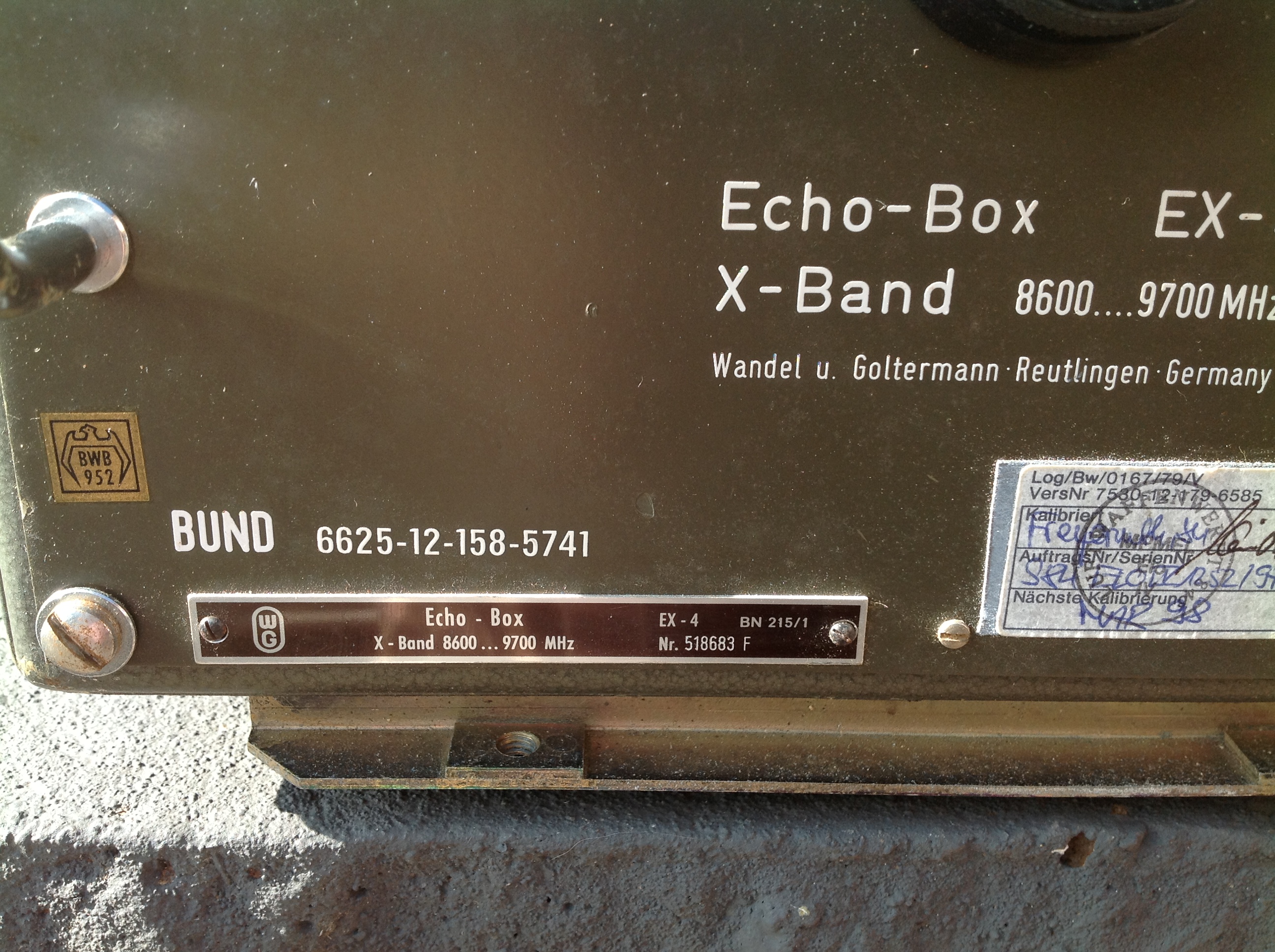 Echo-Box, EX-4, X-Band 8600....9700 MHz
