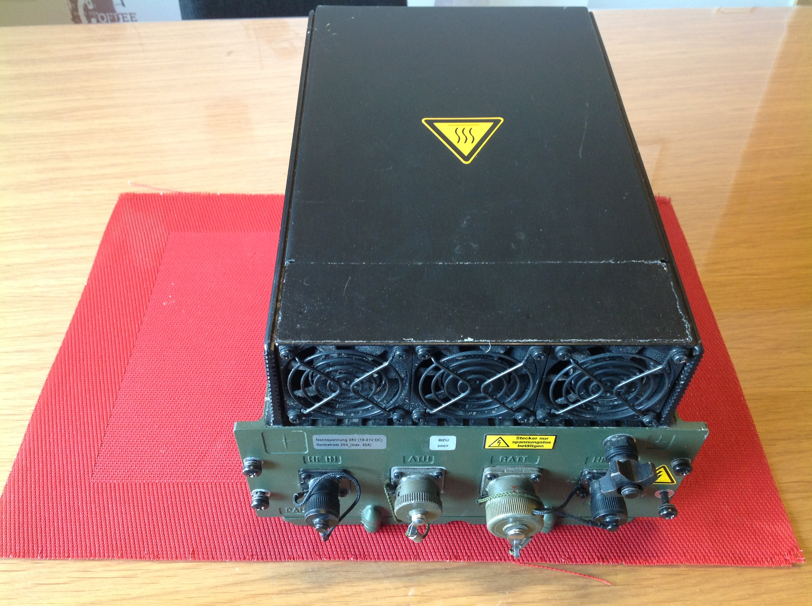 HF-Leistungsverstärker ( Power Amplifier Unit ), 400 W, Telefunken PAU 7400, Funkstation HRM 7400
