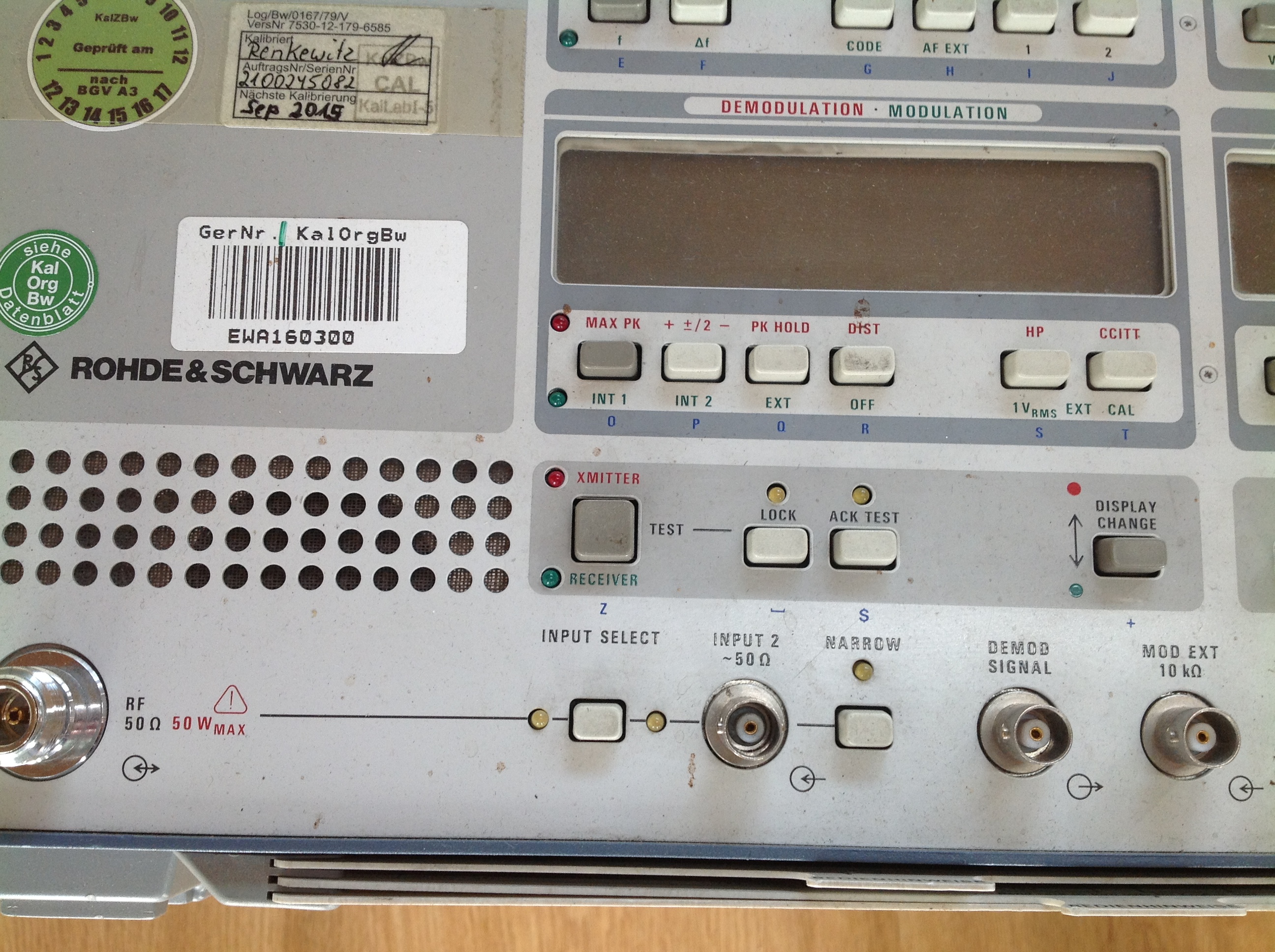 Rohde &amp; Schwarz Radiocommunikationstester CMT 42 0,1....1000 MHz