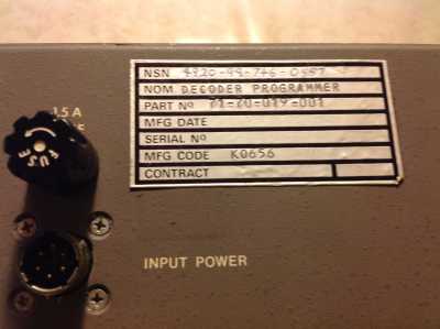 Elgar Decoder Programmer Mod. DAP3-400A-157-160