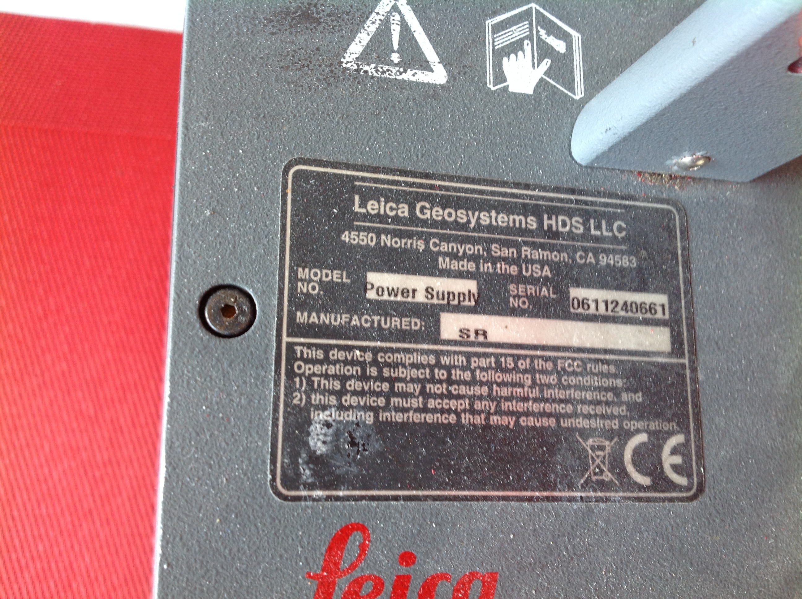 Leica Geosystems HDS LLC  Power Supply,Netzteil zur Verwendung mit Leica Geosystems Scanstation 2 Scanner