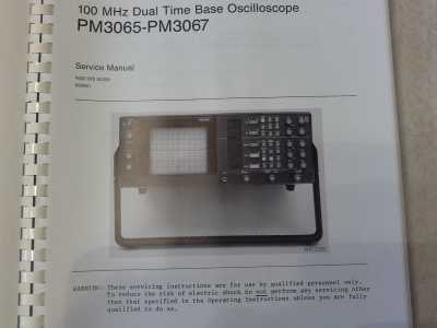Philips 100 MHz Dual Time Base Oscilloscope PM3065-PM3067