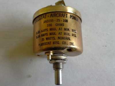 Potentiometer Rheostat 25W - 100 OHm