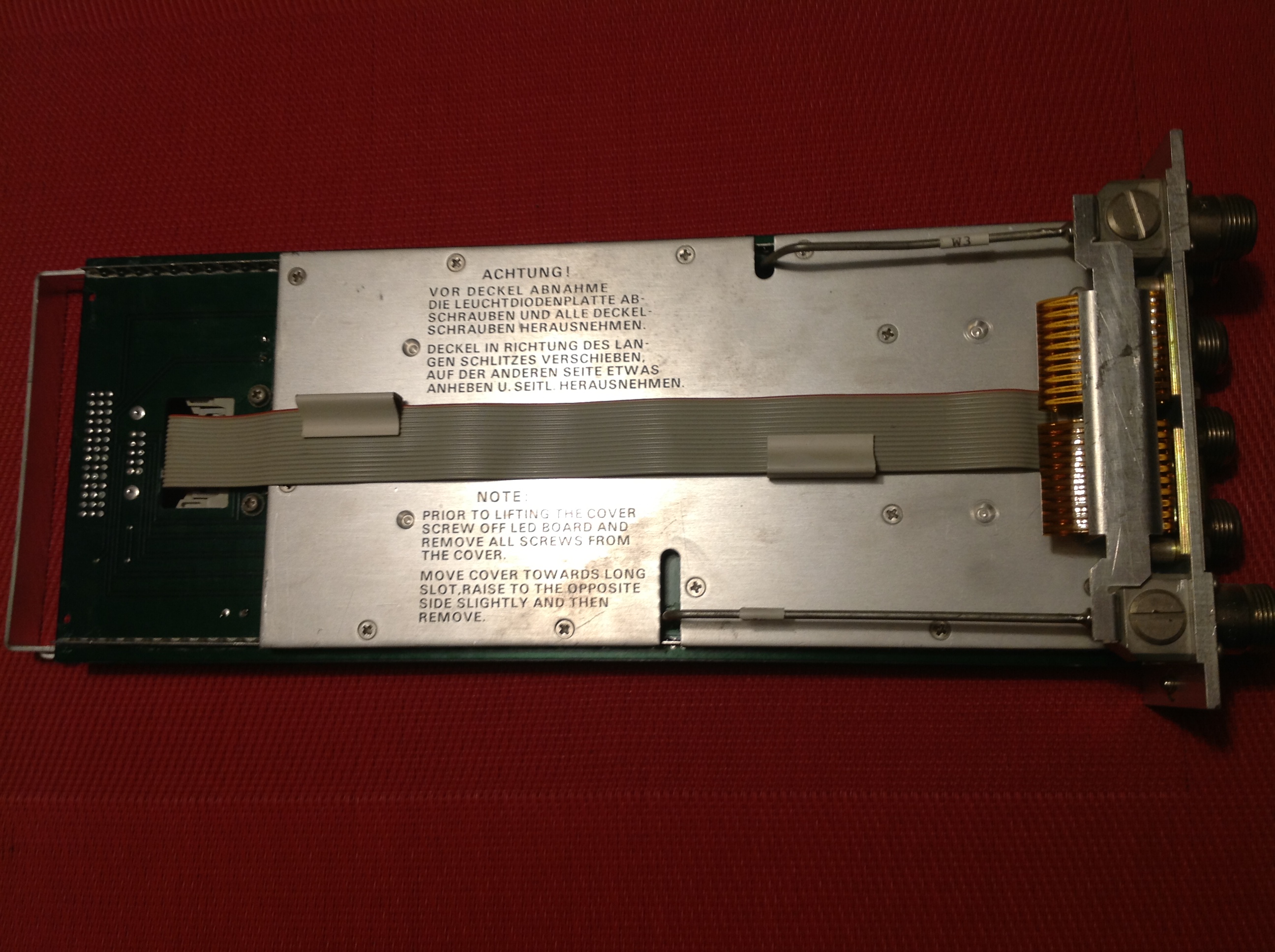Rohde &amp; Schwarz Hochfrequenz-Schaltgruppe Model ZS 110 A1 IF - Selector ( Oszillator )