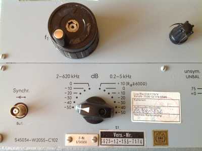 Siemens Pegelsender 200Hz-620KHz Level Oszillator W2055