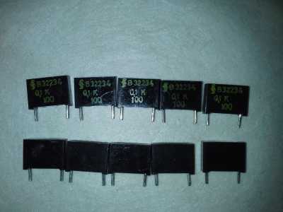 10 x Kondensator, Fest-B32234-B1104-K - 0, 1K100