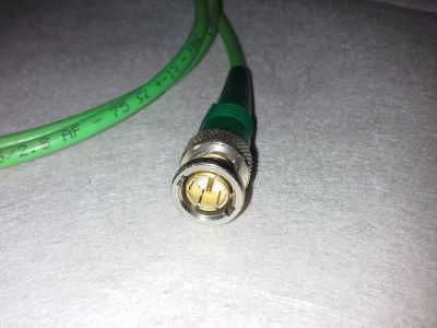 Draka Multimedia Kabel Grün 0,6/2,8 AF-75 Ohm - 1,2m Länge