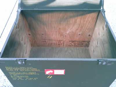 Lager-u.Transportkiste aus Holz L.90xB.66xH.74cm