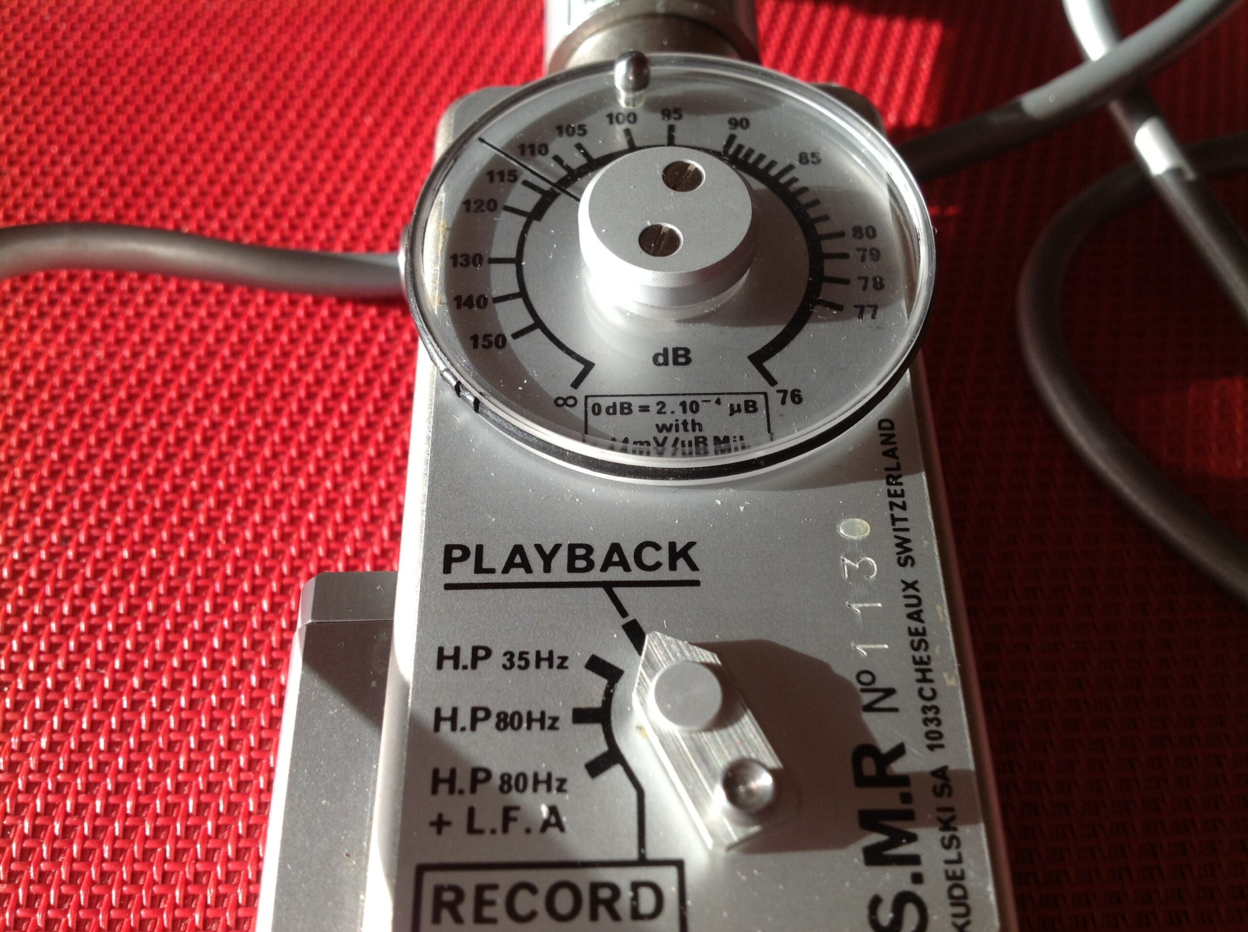 Nagra S.M.R Kudelski Payback Record Microphone