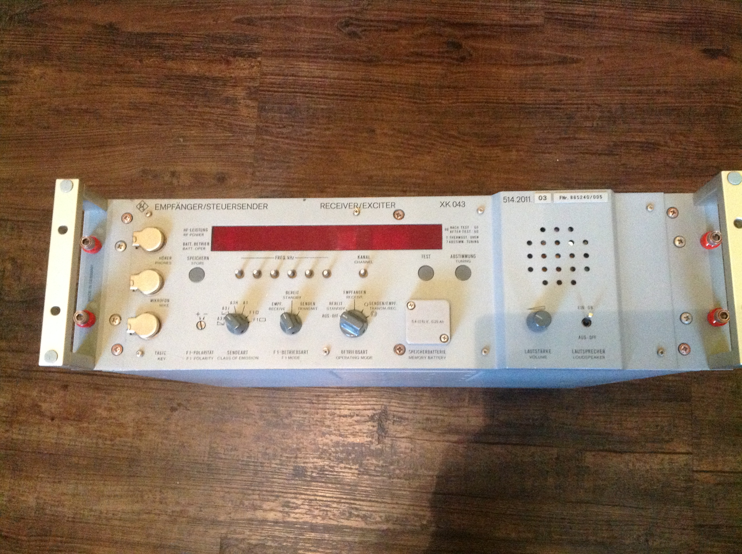 Rohde &amp; Schwarz Empfänger/Steuersender - Receiver/Exciter XK 043