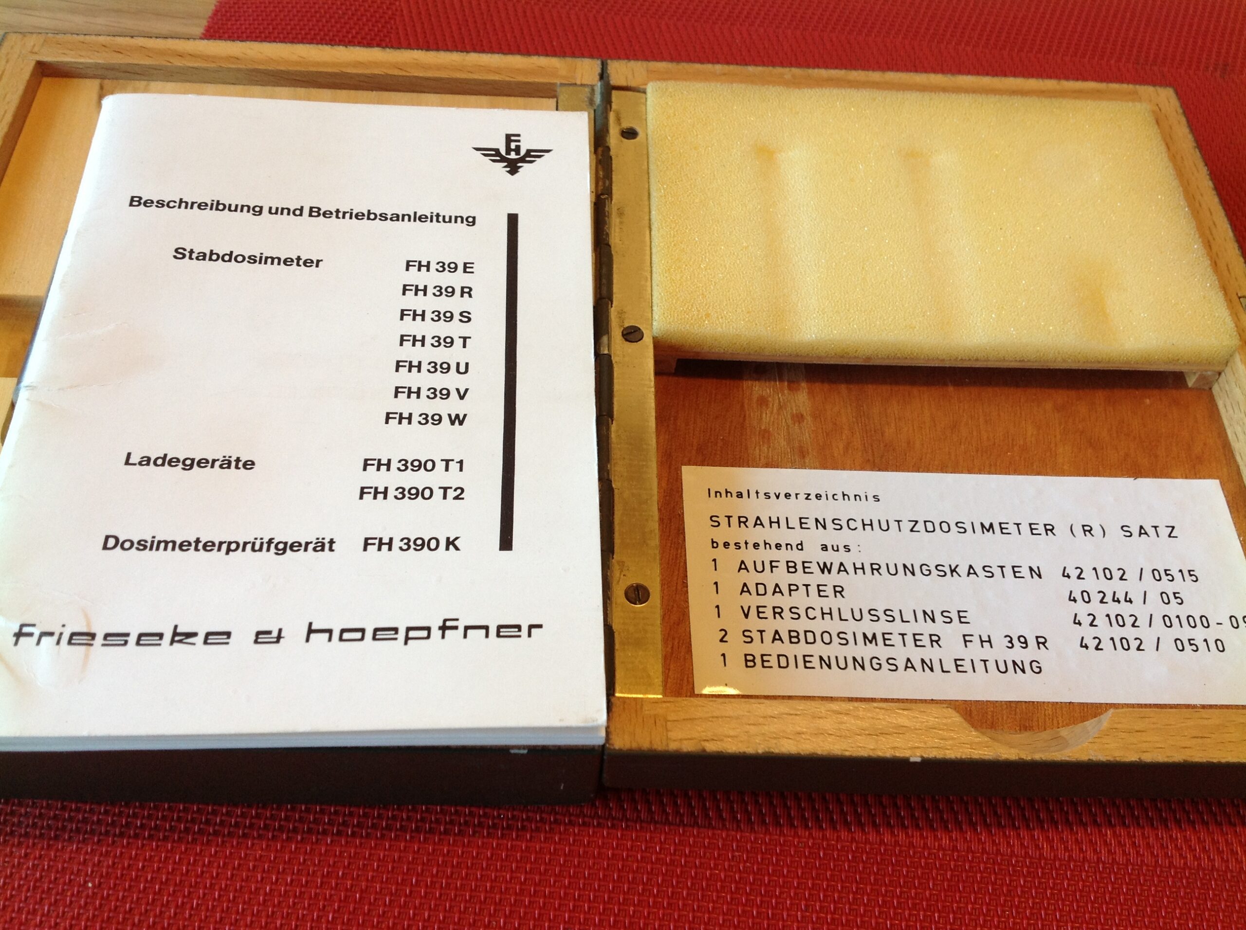 Frieseke &amp; Höpfner Strahlenmessgerät, Strahlendosimeter FH 39 R 14 keV....3 MeV, Vers.Nr. 6665-12-178-2147