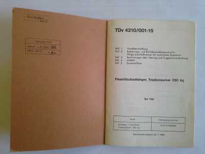 Feuerlöschanhänger Trockenpulver 250 kg, TDv 4210/001-15