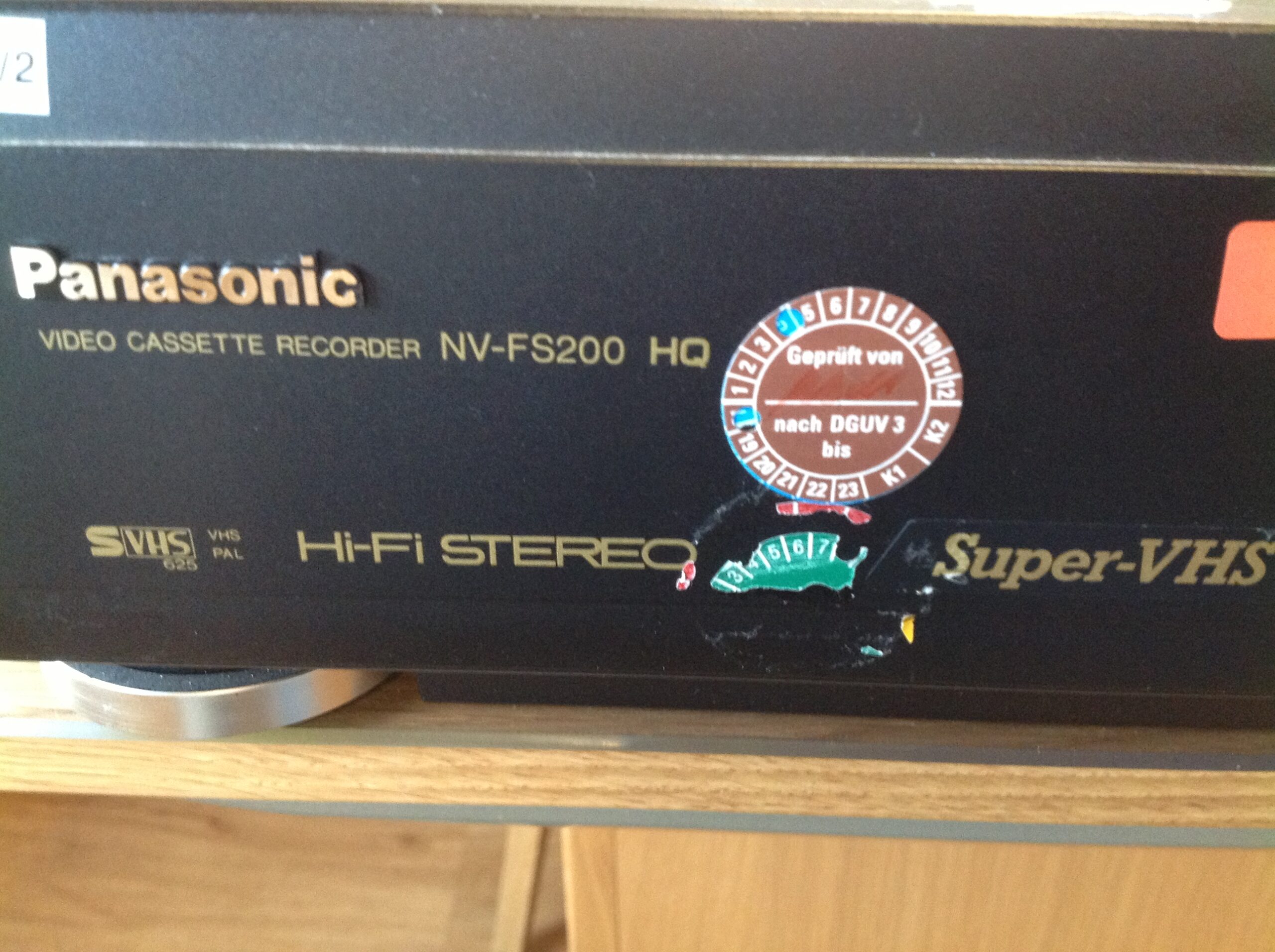 Panasonic Video Cassette Recorder NV-FS200EG