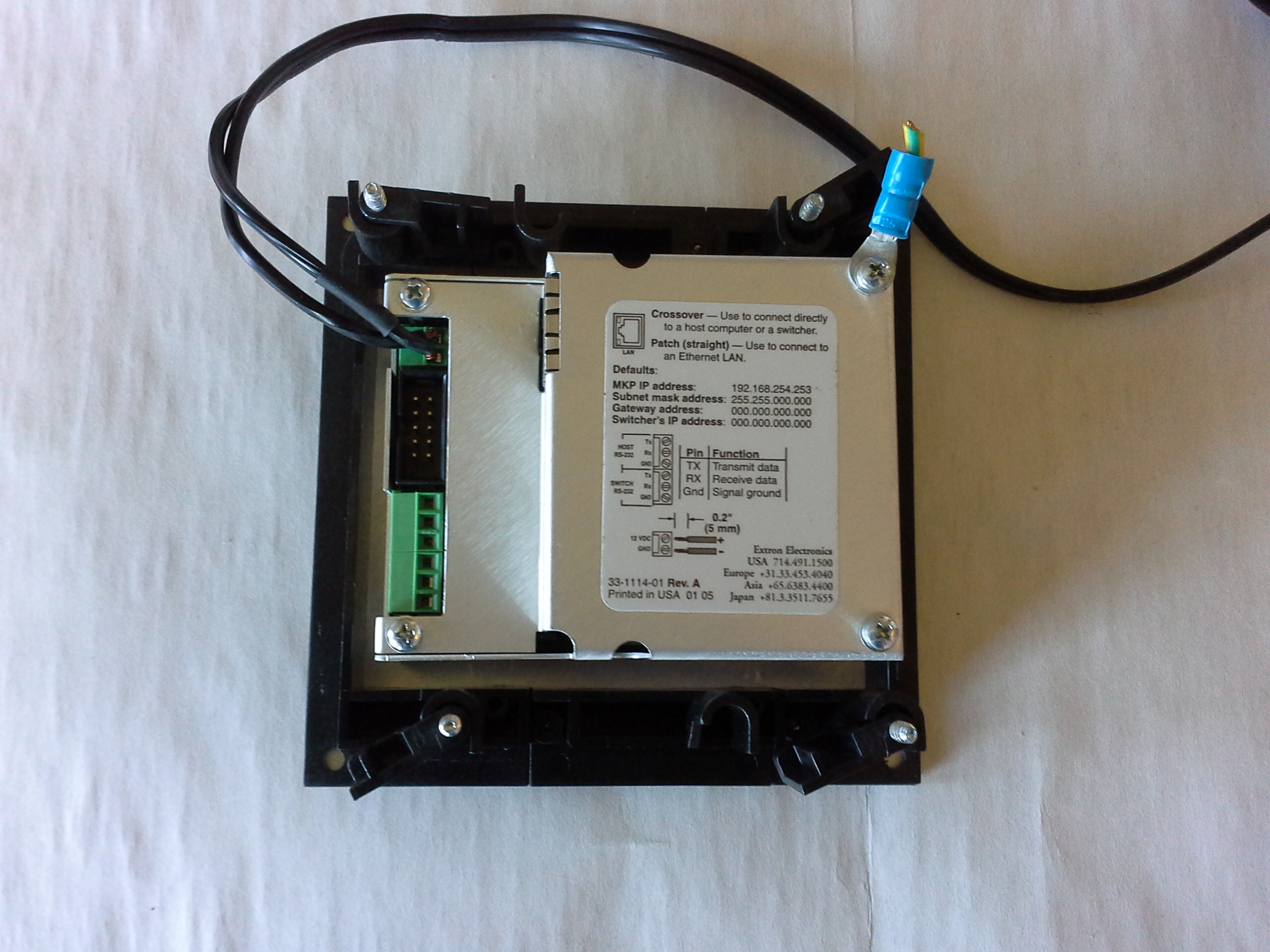 Extron MKP 3000 Black / X-Y-Fernbedienfeld mit LCD-Display