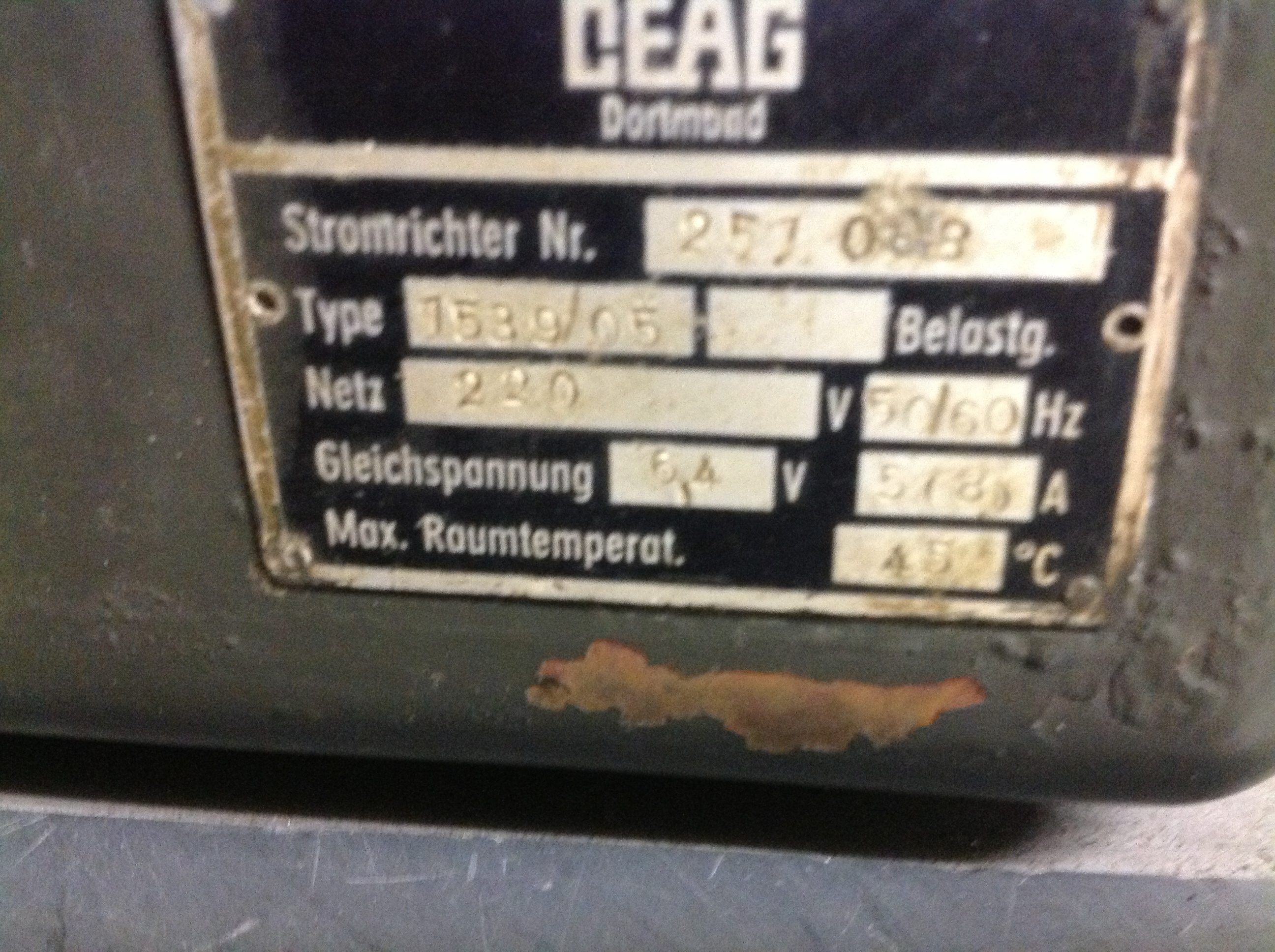 Batterieladegerät CEAG Type 1539/05
