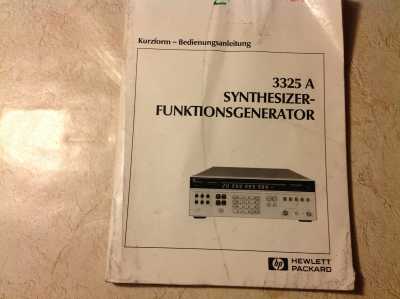 Hewlett Packard 3325 A Synthesizer-Funktionsgenerator