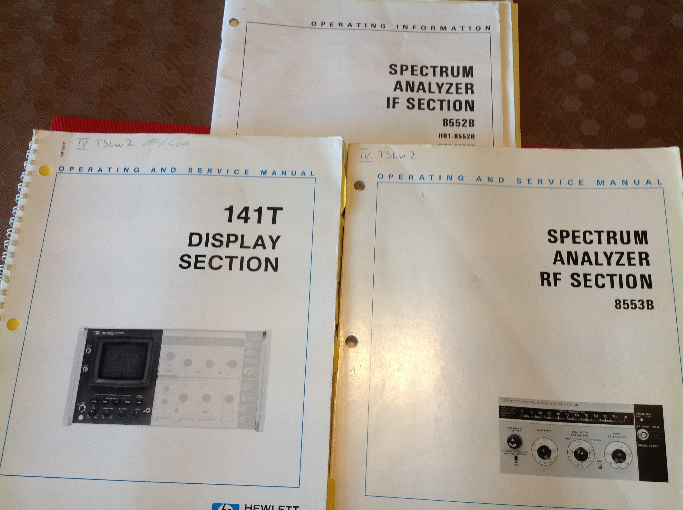Hewlett Packard 141T + 8553B + 8552B Spectrum Analyser