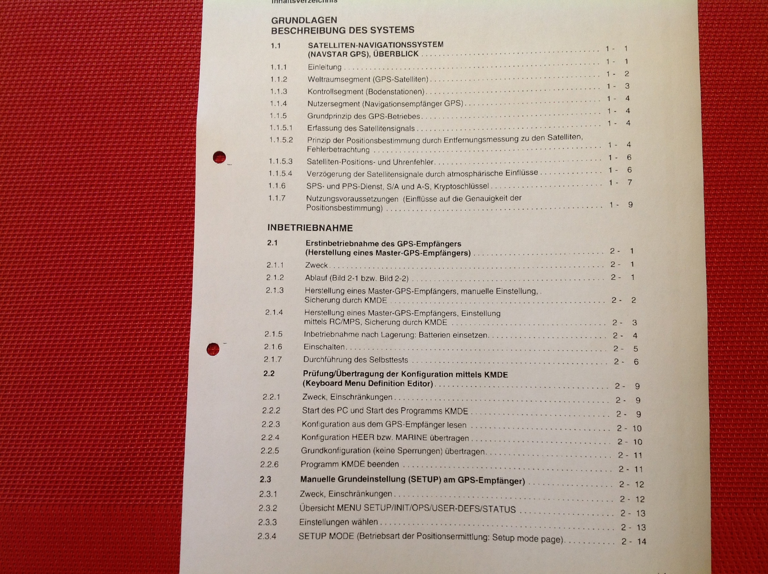 Navigationsempfänger Satellit GPS-Empfänger PLGR 95 PPS Handbuch für Systembetreuer, TDv 5825/046-15 Navigationsempfänger Satellit GPS-Empfänger PLGR 95 PPS Handbuch für Systembetreuer, TDv 5825/046-15