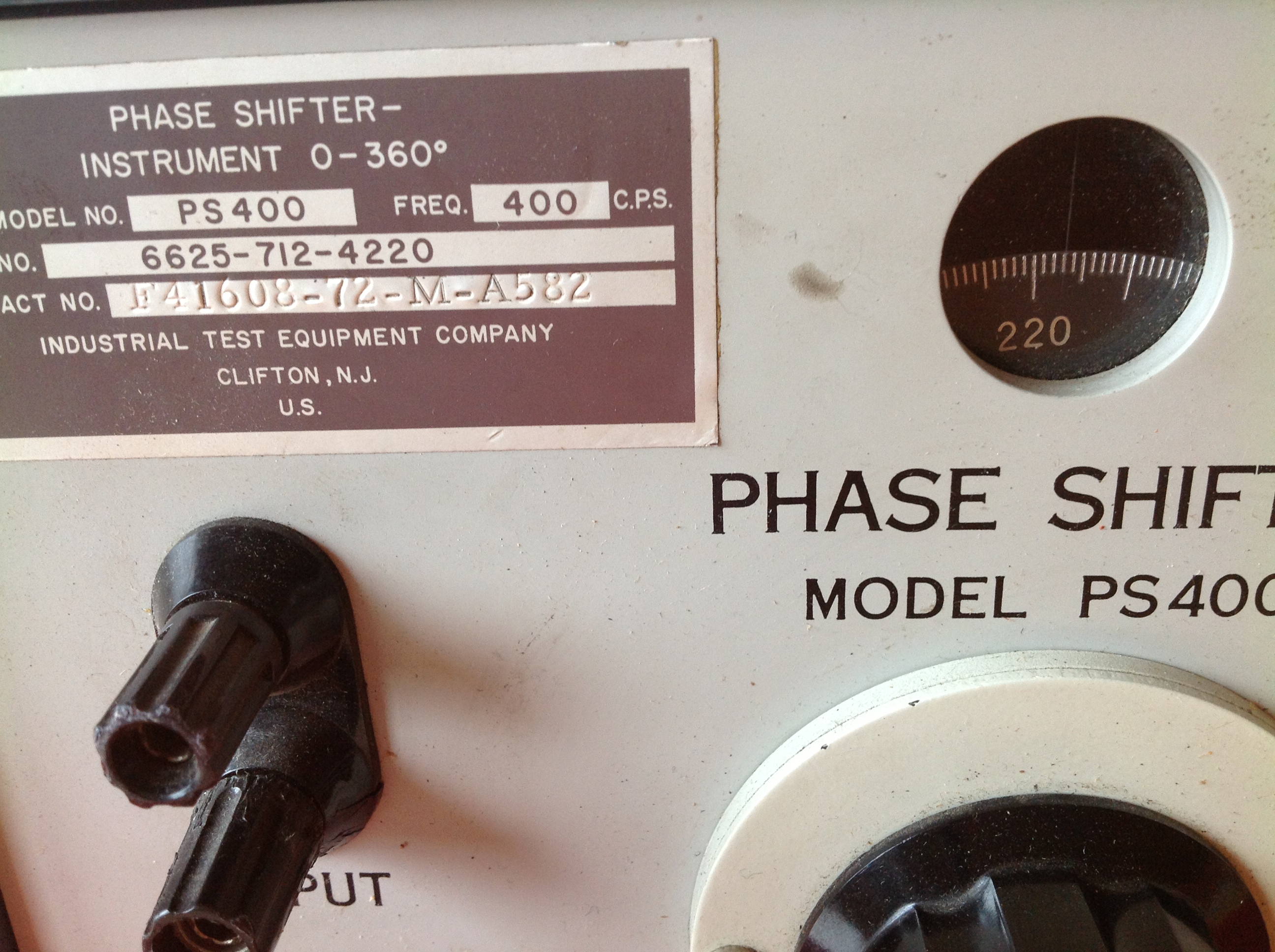 Phase Shifter, Phasenschieber Mod. PS 400