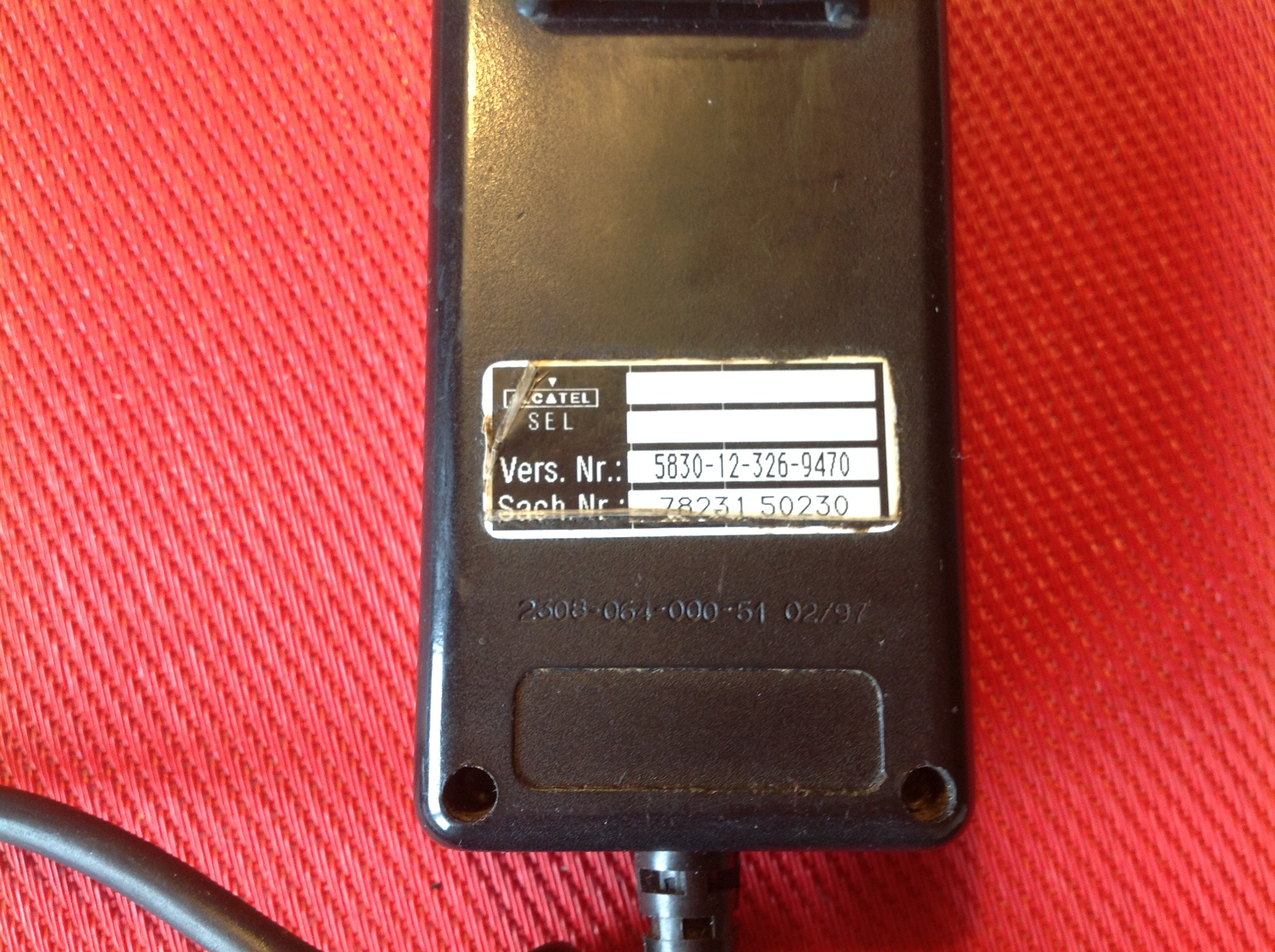 Lautsprecher-Mikrophon Typ ML 71 mit Sprechtaste und NF-10 Stecker