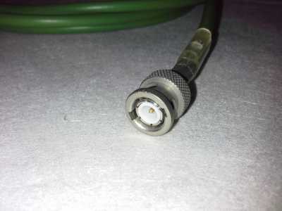 Video Koaxial Kabel 0,6/3,7 grün - 75 Ohm Länge 2,8m