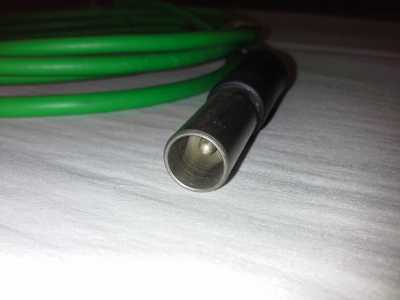 Video Koaxial Kabel 0,6/3,7 grün - 75 Ohm Länge 1m
