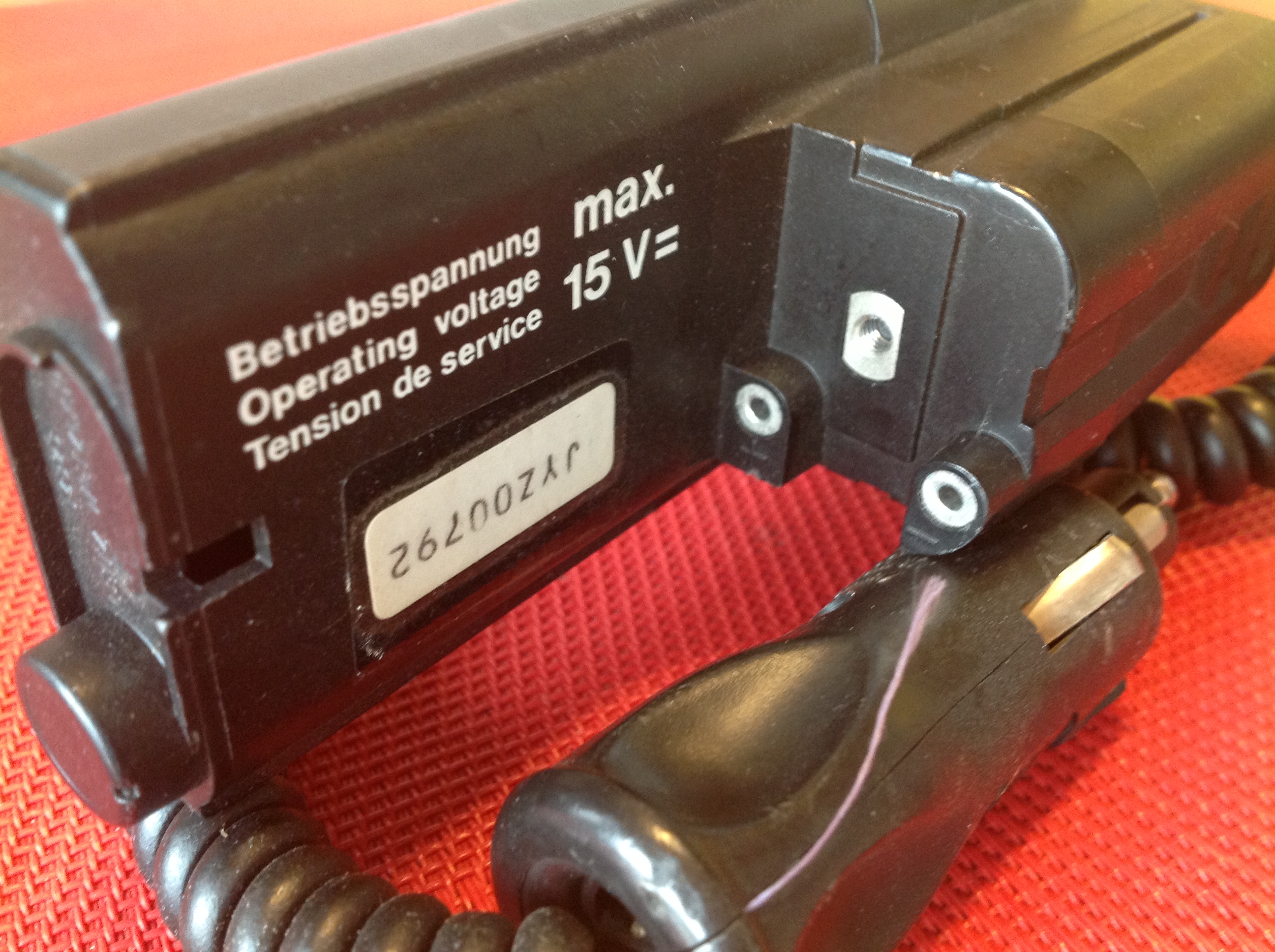 Kamera-Zusatzausstattung Betriebsspannung mit DIN Stecker