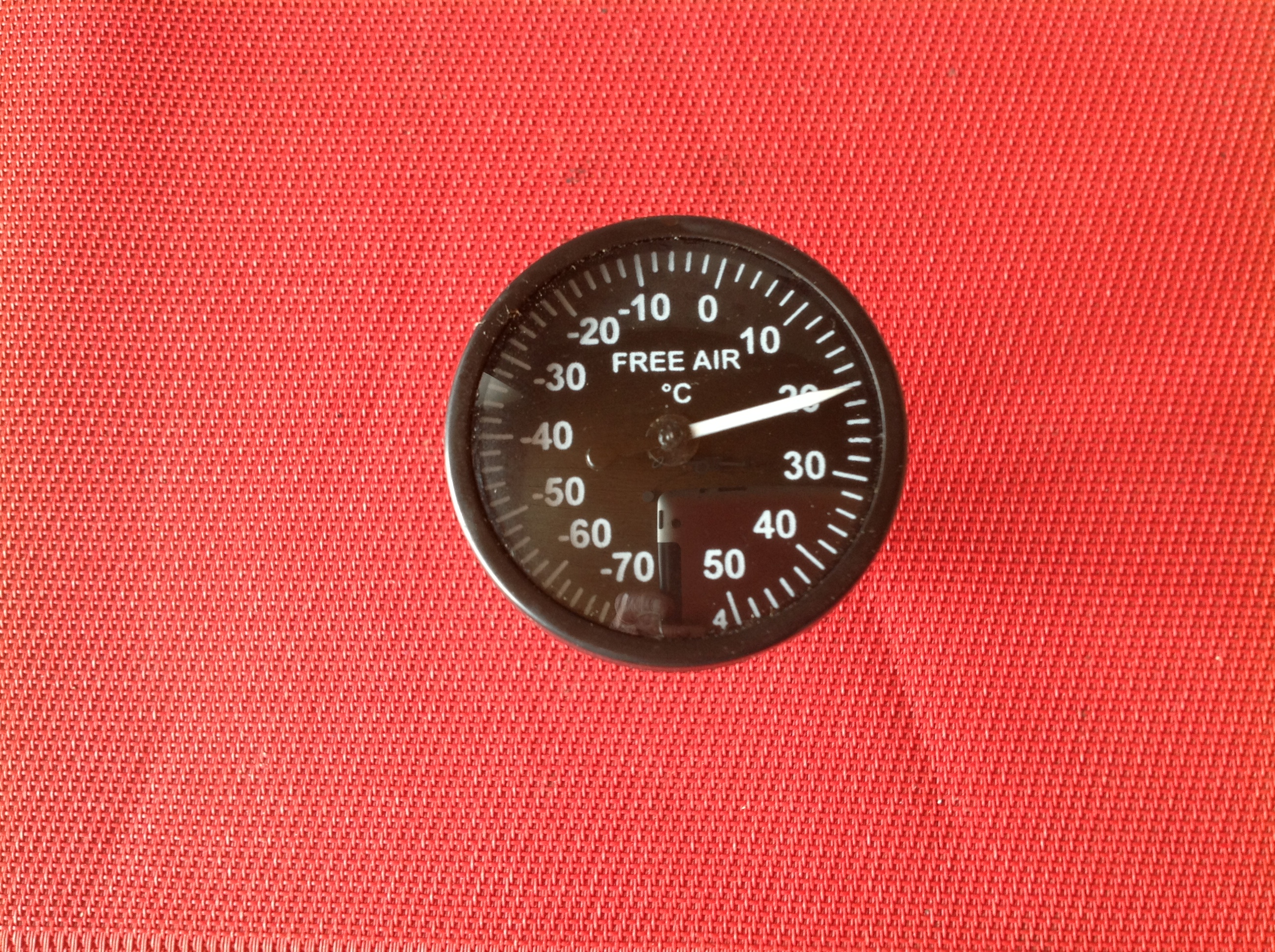 Thermometer, Bimetall MS-28028-2, Free Air, Hubschrauber, Bell UH-1