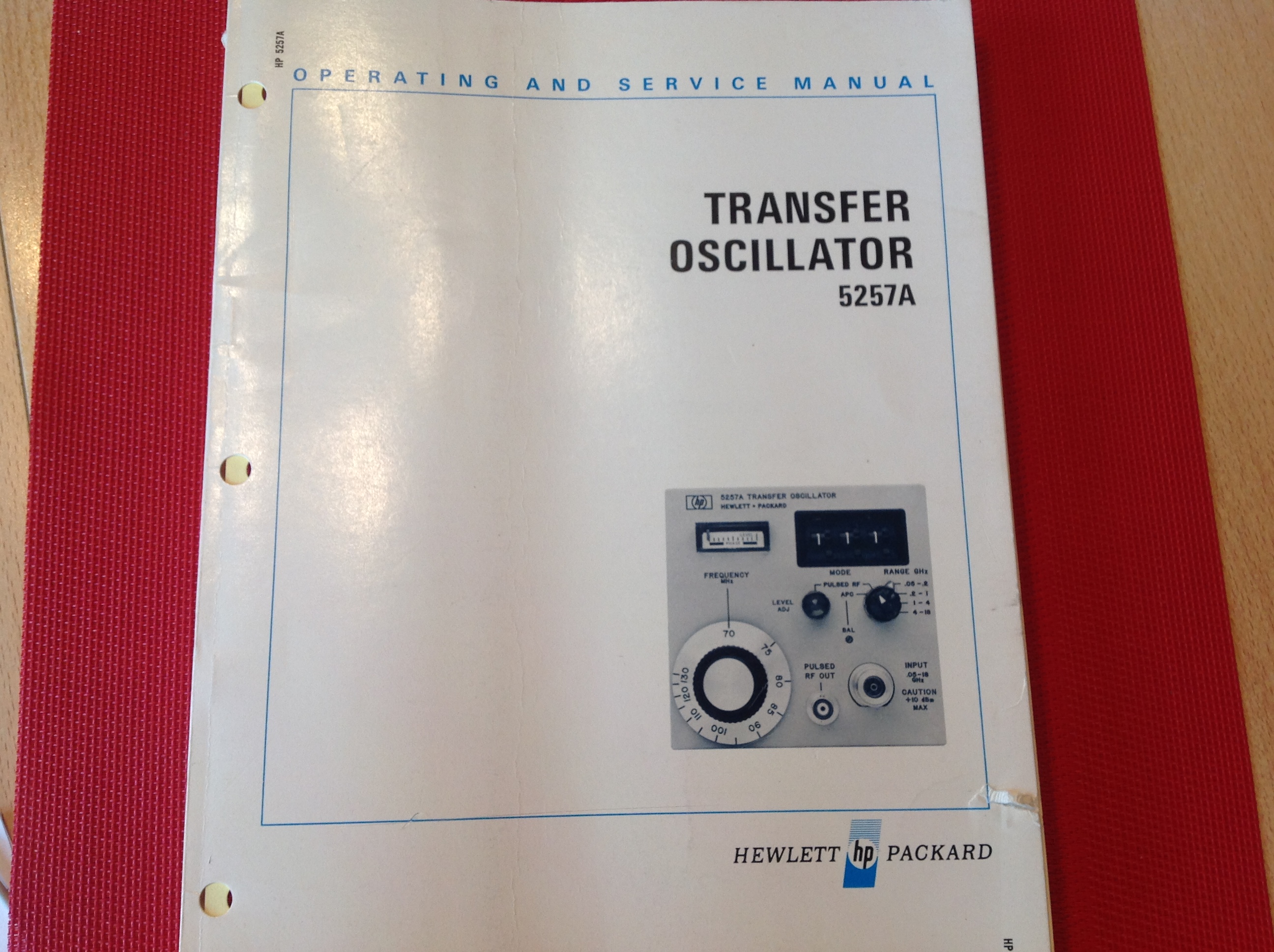 Hewlett Packard Transfer Oscillator 5257 A