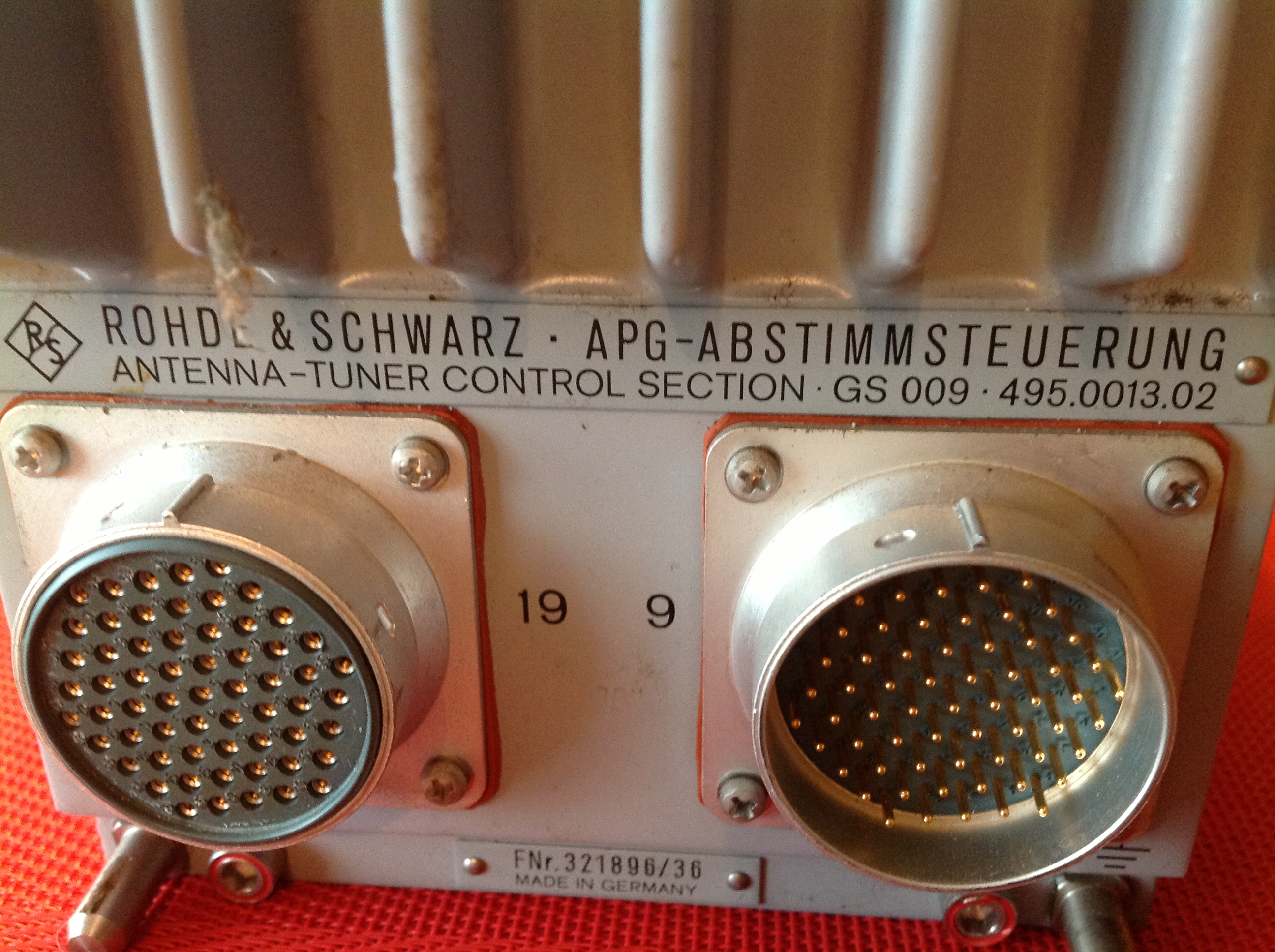 Rohde &amp; Schwarz APG-Abstimmsteuerung / Antenna-Tuner Control Section GS 009 H1