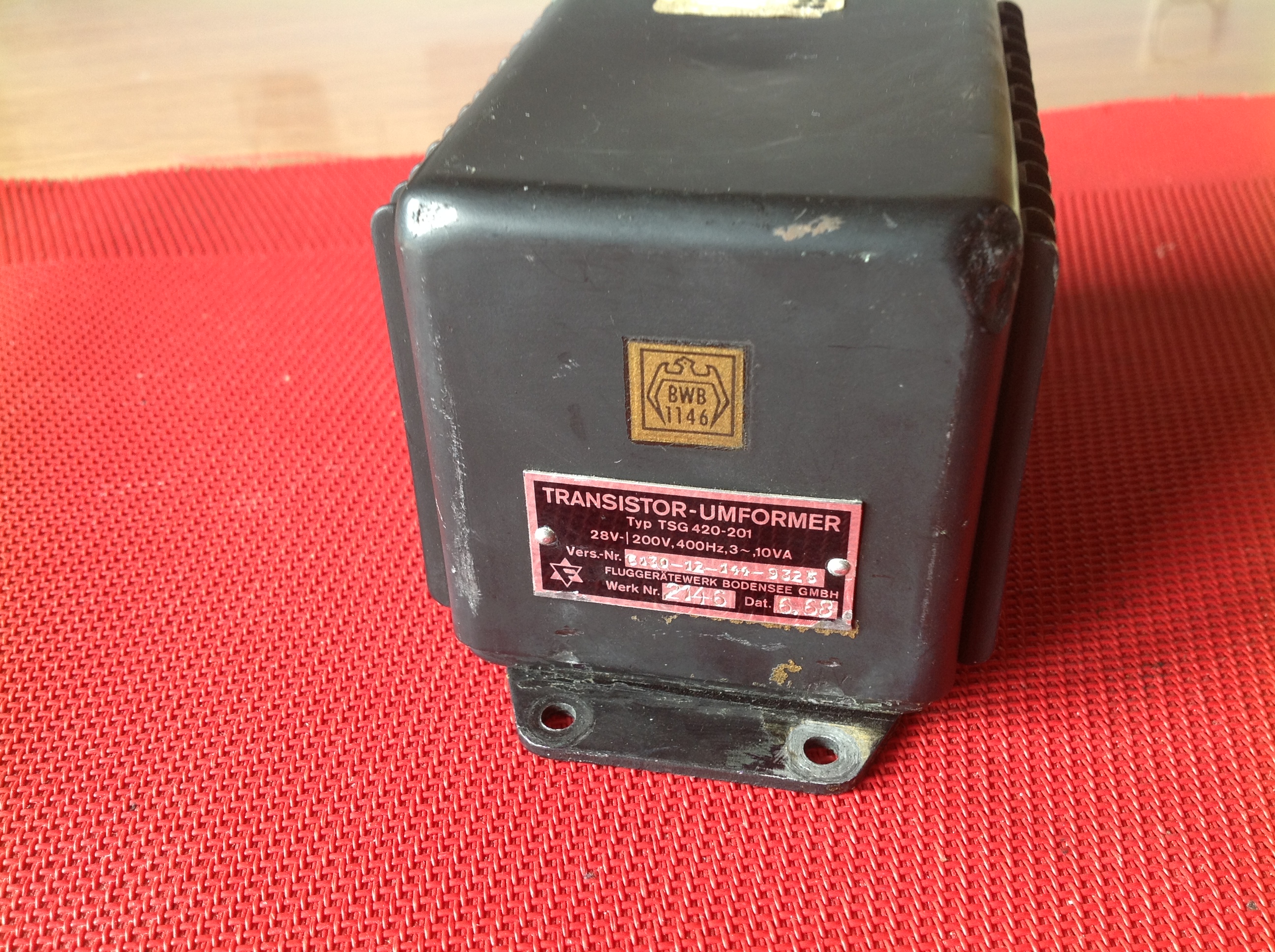 Wechselrichter, Transistor-Umformer, Typ TSG 420-201