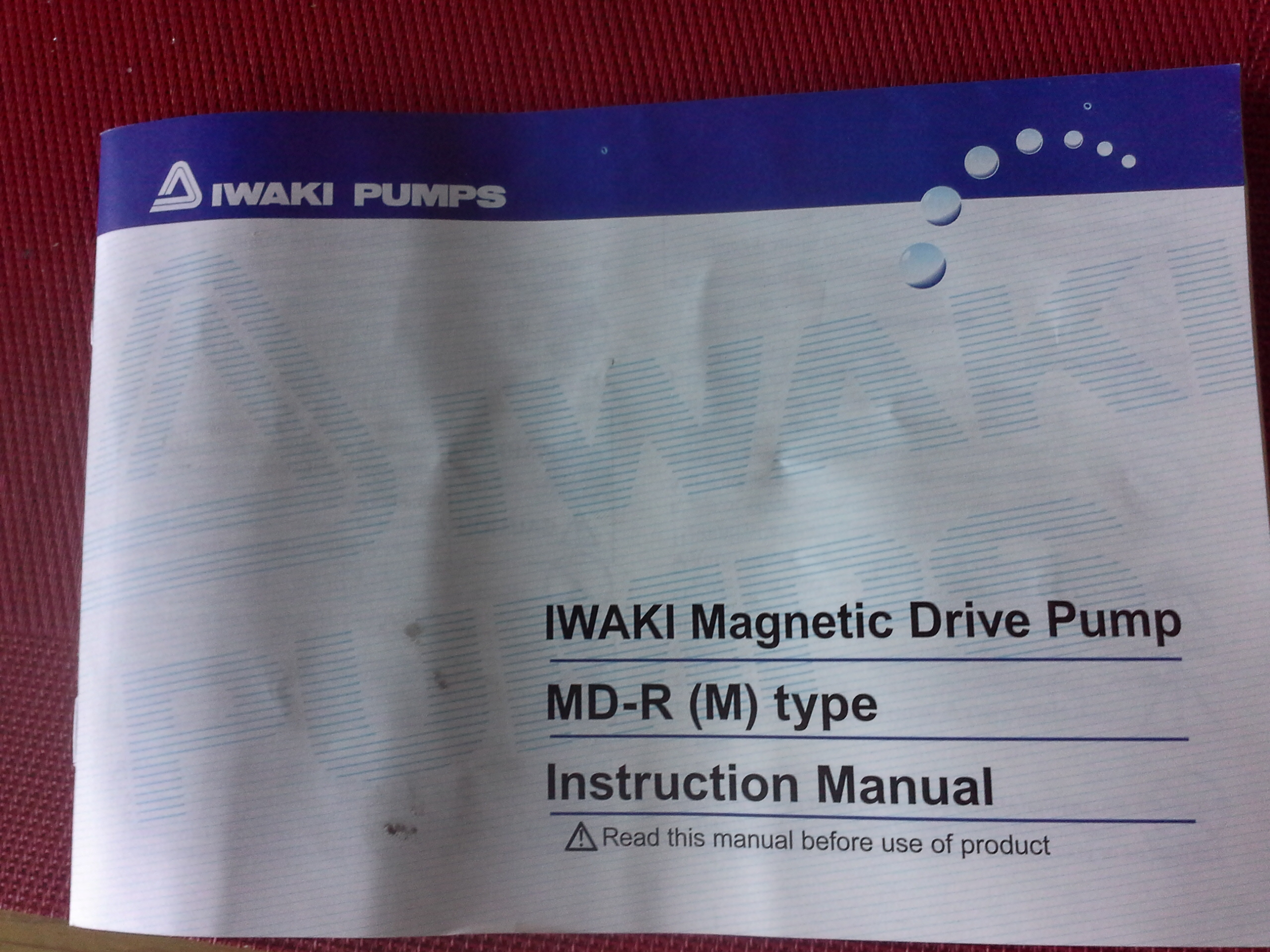 Iwaki Magnetic Drive Pump, Typ MD-R (M) 