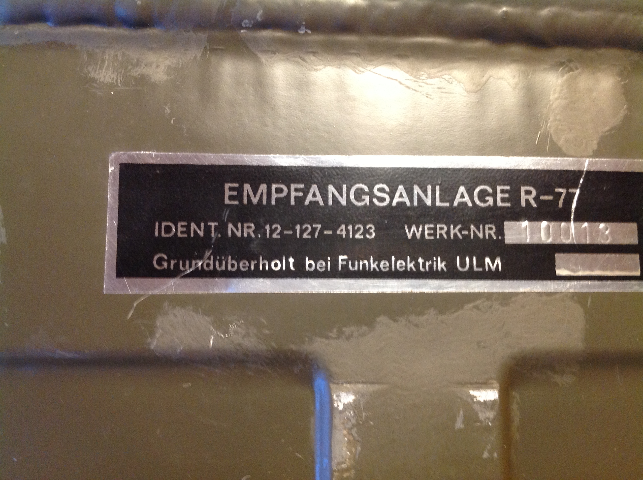 Empfänger RT77/GRC-9 Empfänger RT77/GRC-9