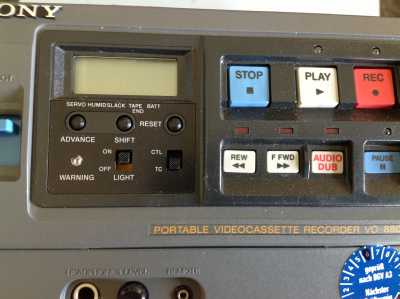 Sony Portable Videocassetten Recorder Mod. VO-8800P