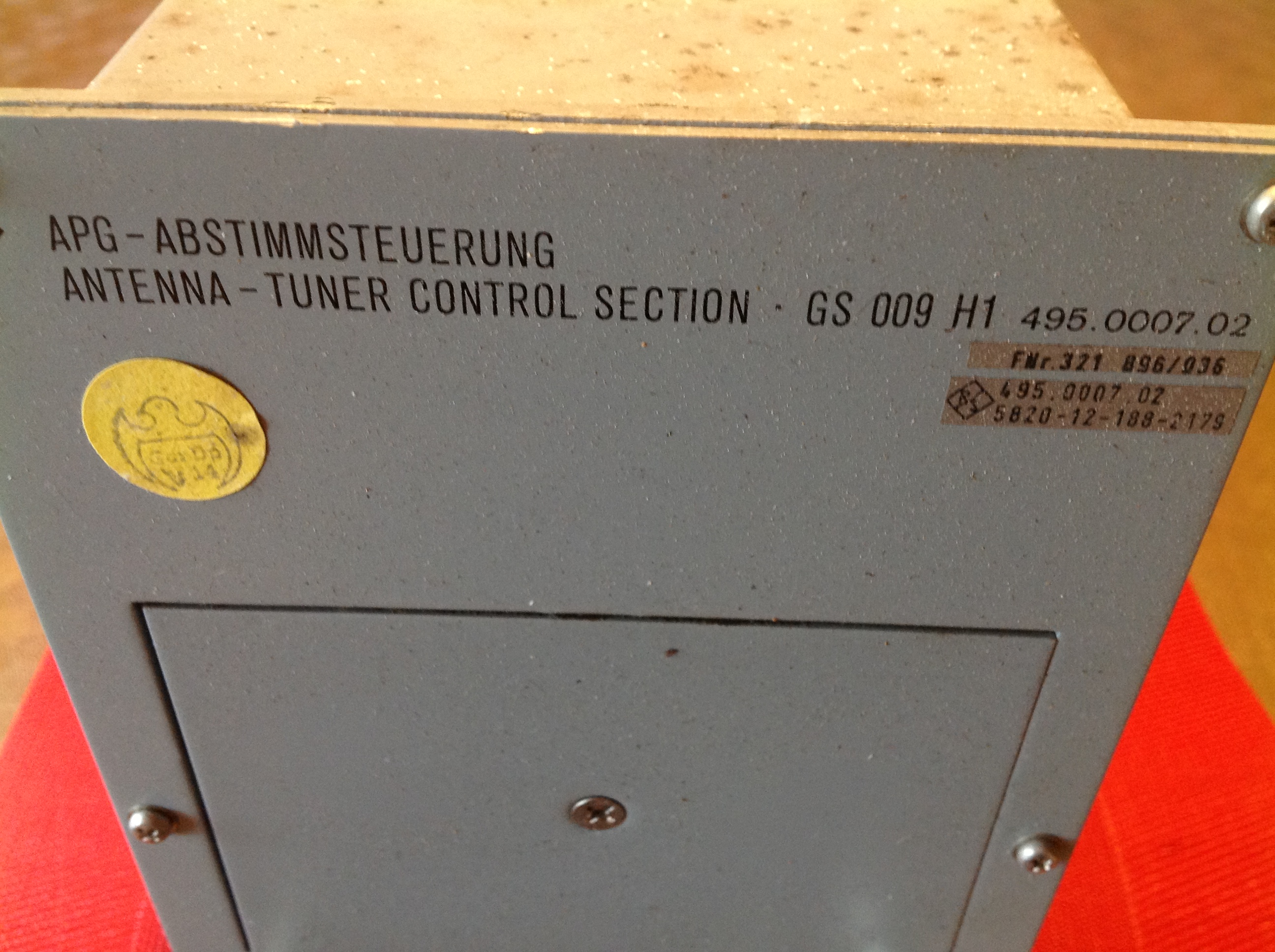 Rohde &amp; Schwarz APG-Abstimmsteuerung / Antenna-Tuner Control Section GS 009 H1