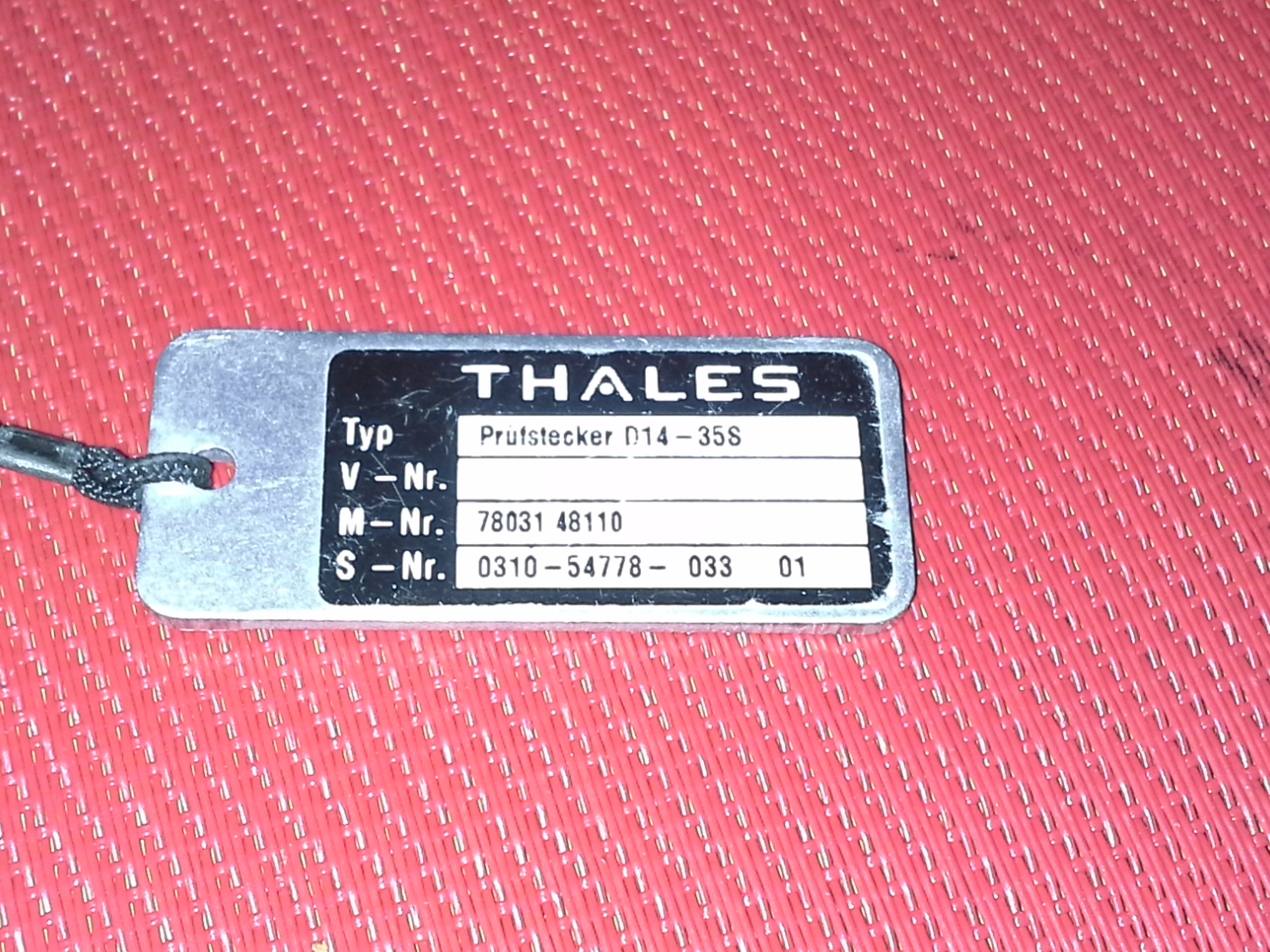Thales Prüfstecker D14-35S