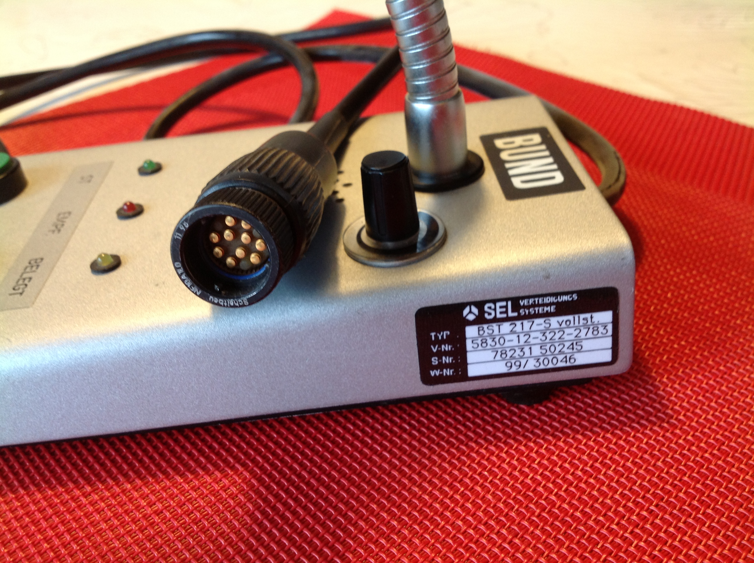 Lautsprecher - Mikrophon Typ BST 217-S mit NF-10 Stecker