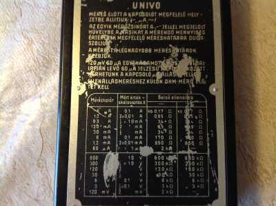 Messgerät Univo Made in Hungary