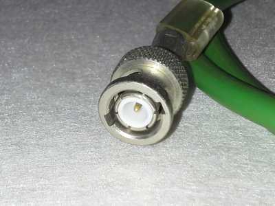 Video Koaxial Kabel 0,6/3,7 grün - 75 Ohm Länge 1,2m