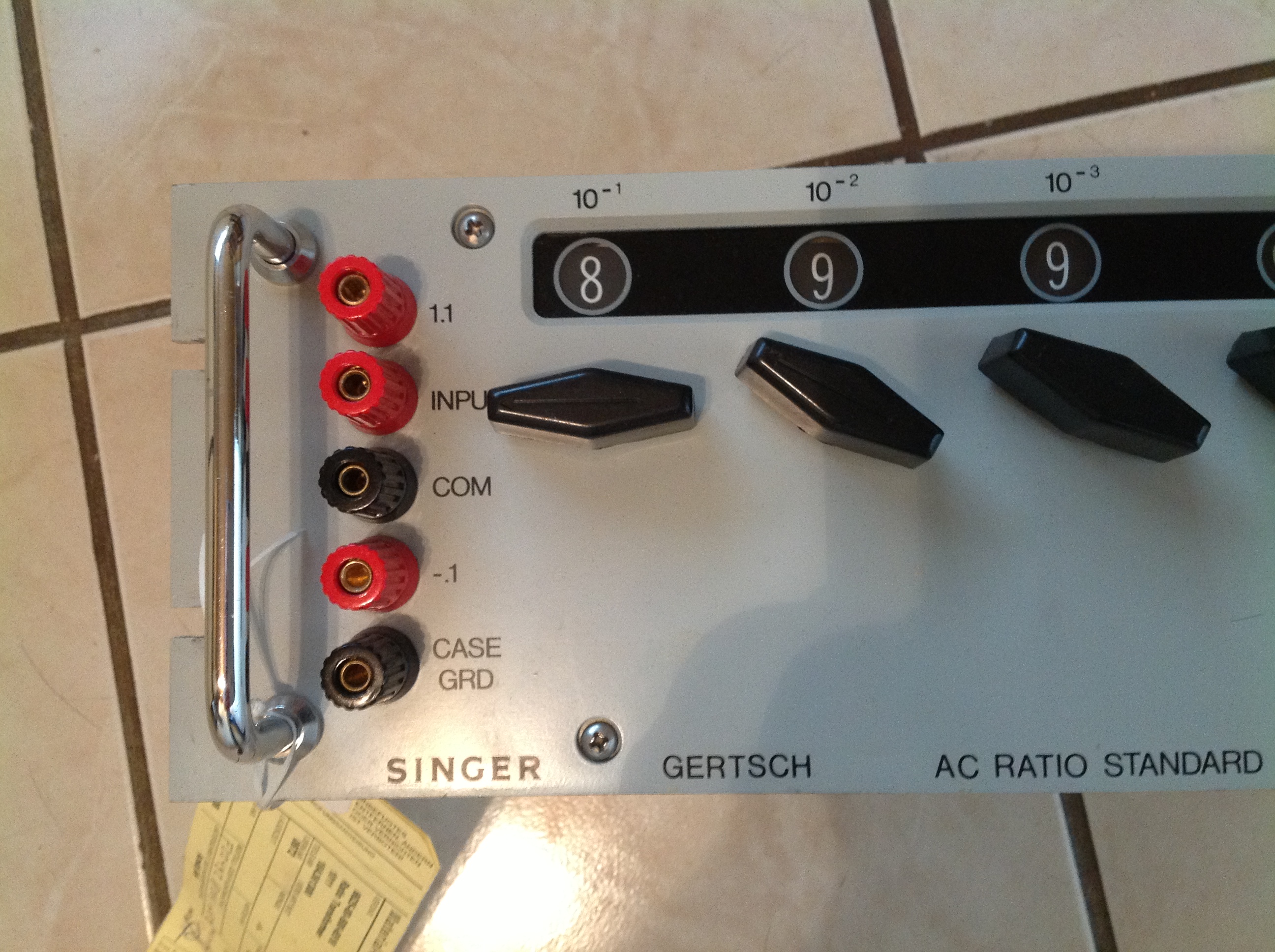 Singer Gertsch AC Ratio Standard-Radio Transformator Mod. 1100