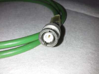 Video Koaxial Kabel 0,6/3,7 grün - 75 Ohm Länge 1,2m