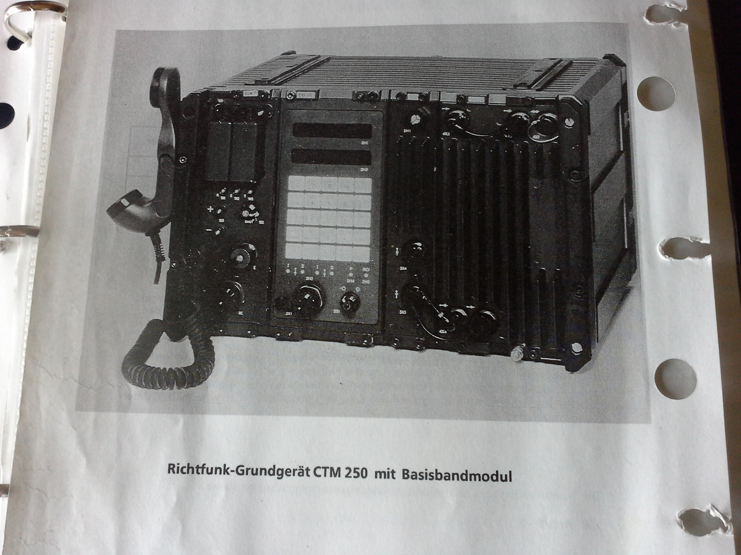 ANT Bosch Telecom, GAF T.O. 31R2-2SIE4-2, Technisches Handbuch, Richtfunkgerät CTM 250