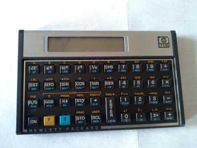 Taschenrechner Hewlett Pacard 11C mit Lederetui