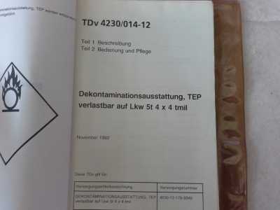 Dekontaminationsausstattung, TEP verlastbar auf LKW 5t / 4x4 tmi, TDv 4230/014-12