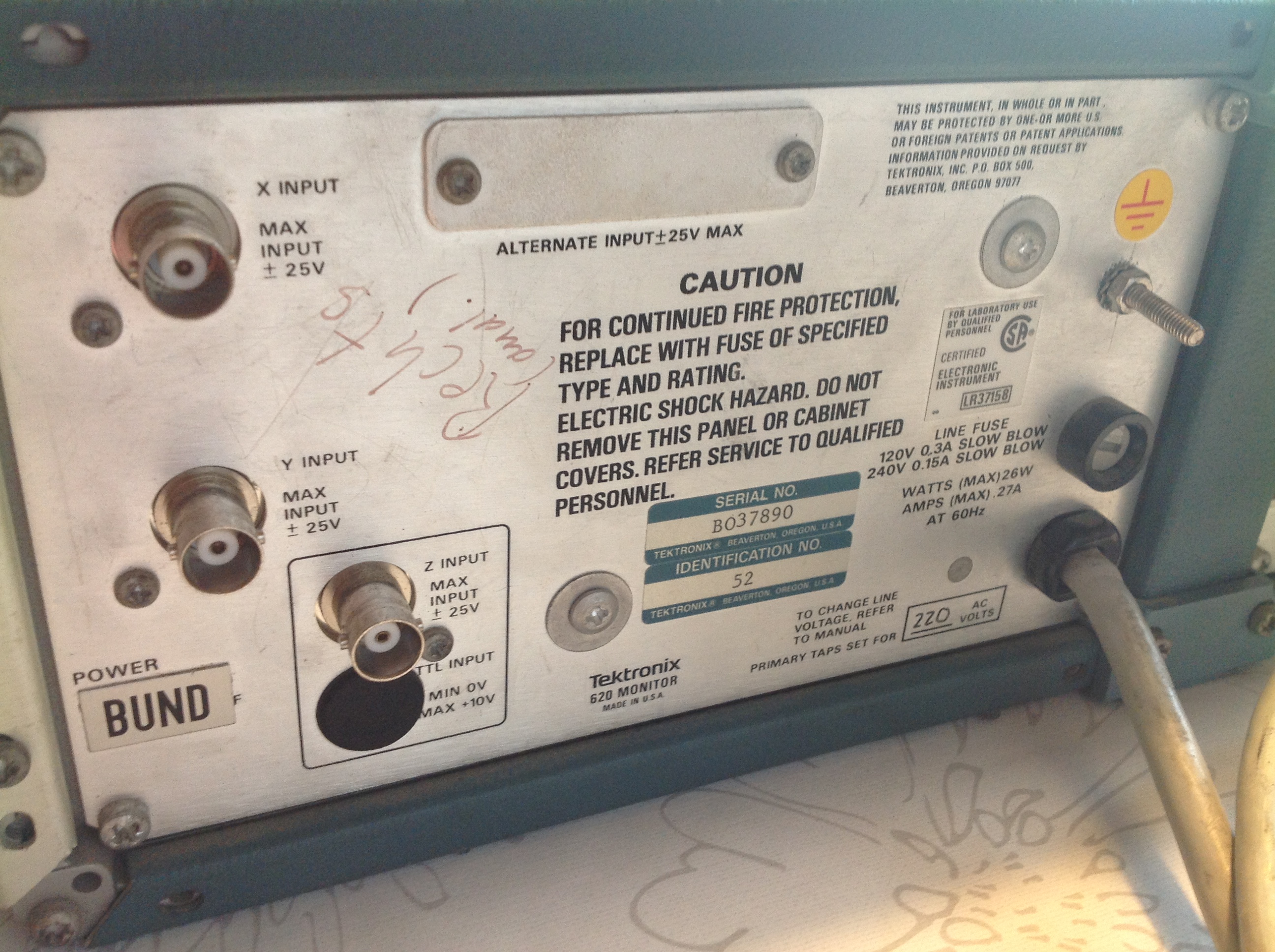 Tektronix 620 Monitor